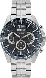 Seiko Men's Quartz Watch Stainless Steel with Silicone Strap - Best Deal Finder