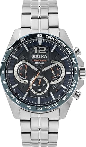 Seiko Men's Quartz Watch Stainless Steel with Silicone Strap - Amazon.ae Price Tracker