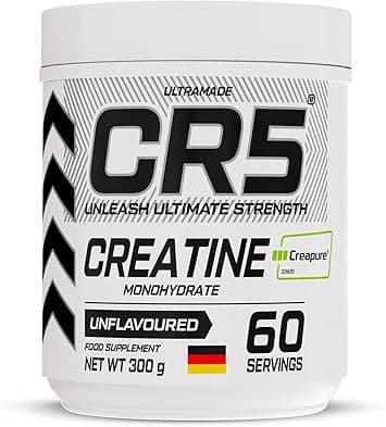 CR5 Creapure® Creatine Monohydrate Powder – Micronized, Pharmaceutical Grade, Unflavoured, 5000mg Per Serving, 60 Servings (300g) – Muscle Strength, Recovery & Lean Muscle Growth on Amazon.ae - Price Tracker