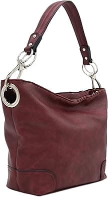 Hobo Shoulder Bag with Big Snap Hook Hardware on Amazon.ae - Price Tracker