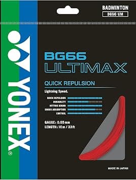 Yonex BG66 Ultimax Badminton Strings 10MTR, Red - Amazon.ae Price Tracker