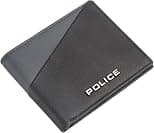 Police Boss Men's Leather Wallets with RFID (PT2978999_5-56_Navy/Black) - Best Deal Finder