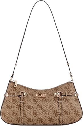 GUESS Womens LEONA LOGO SHOULDER BAG Handbag على Amazon.ae - متتبع الأسعار