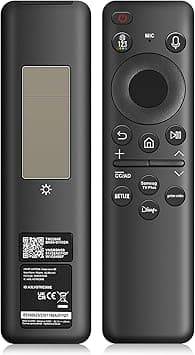 BN59-01432A Solar Voice Remote Replacement for Samsung TV Remote with Bluetooth Rechargeable Solar Cell, Compatible with Samsung Neo QLED S90D Smart 8K HDR Ultra HD TVs, VG-TM2360E 2023 Model, Black - Amazon.ae Price Tracker
