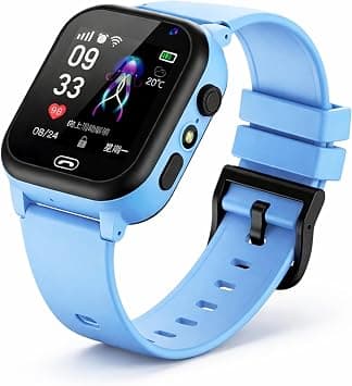Kids Smart Watch for Boys & Girls with SIM Card Calling, GPS Tracker, SOS Emergency Call, Camera & Games, 1.48” HD Touch Screen Waterproof Smartwatch for Boys Girls Ages 3-12, Blue" - Amazon.ae Price Tracker