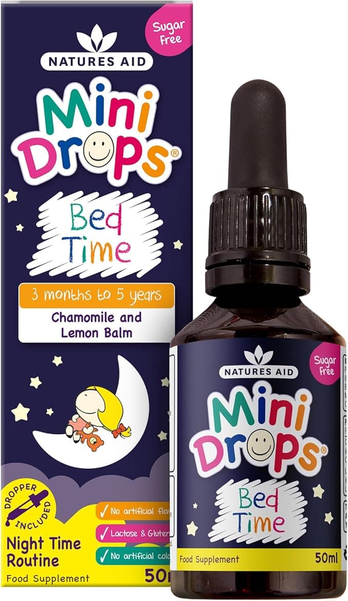 Natures Aid Mini Drops Bed Time 50ml – Supports Restful Sleep and Calm – Natural Supplement for Kids 3 Months to 5 Years at Bedtime – Vegan, Gluten-Free, Non-GMO – Easy Dropper – No Added Sugar on Amazon.ae - Price Tracker