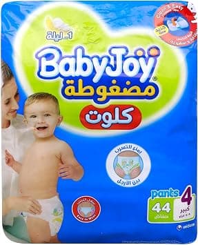 Babyjoy Cullotte Pants Diaper, Jumbo Pack Large Size 4, Count 44, 9 - 14 Kg - Best Deal Finder
