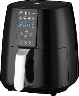 Koolen Digital Air Fryer 1450W, 3.8L Capacity, Black - متتبع أسعار Amazon.sa