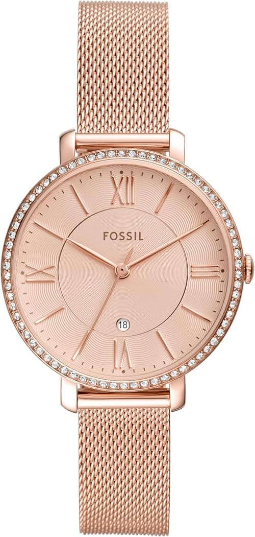 Fossil Women's Quartz Watch, Analog Display and Stainless Steel Strap on Amazon.ae - Price Tracker