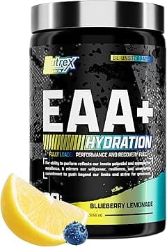 Nutrex Research EAA Hydration | EAAs + BCAA Powder | Muscle Recovery, Strength, Muscle Building, Endurance | 8G Essential Amino Acids + Electrolytes | Blueberry Lemonade 30 Servings - Amazon.ae Price Tracker