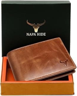 NAPA HIDE Men Leather wallet for Men Travel Accessory- Bi-Fold Wallet - Best Deal Finder