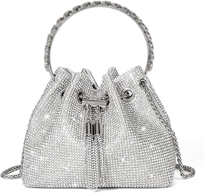 Sweetovo Bling Crystal Rhinestone Purse for Women Sparkly Clutch Handbag Crossbody Bag for Evening Wedding Party Prom على Amazon.ae - متتبع الأسعار