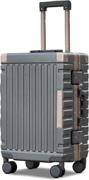 Aeris Aluminum Framed Cabin Size 20 Inch (7-10kg) Luggage Hard Shell, Lightweight, Bottle Holder, Carry On on Amazon - Best Deal Finder