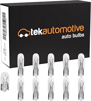 Tek Automotive 286 Bulb 12V 1.2W T5 Bulb Dashboard Bulbs - 10 Pack on Amazon.ae - Price Tracker