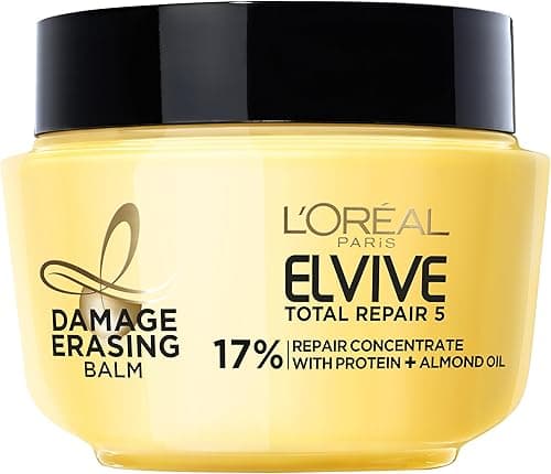 L’Oréal Paris Elvive Total Repair 5 Damage-Erasing Balm with Almond and Protein, 8.5 Ounce on Amazon.ae - Price Tracker
