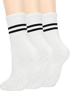 3 Pairs Sticky Grip Pilates Yoga Socks for Women Non-Slip Reformer, Barre, Ballet Dance Workout with Anti-Skid Soles (Extra Traction) - Amazon.ae Price Tracker