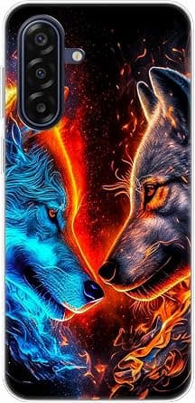 Case Compatible with SAMSUNG GALAXY M17 5G,Transparent Soft Bumper Phone Cover Clear Cases Shockproof TPU Silicone Bumpers Anti-Scratch Pattern-(Two wolves) on Amazon.ae - Price Tracker
