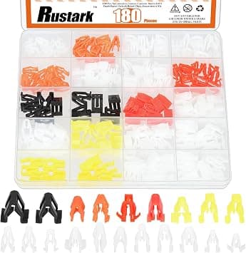 180Pcs 18 Types Center Console Radio DVD Dash Panel Switch Bezel Clips Assortment Car Front Console Fasteners Retainer Clips Dashboard Trim Clip for Most Automotive على Amazon.ae - متتبع الأسعار