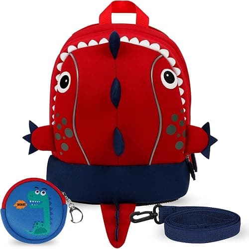 Lightweight Toddler Backpack with Safety Leash for Kids Boys Girls by Neoprene for Preschool Travel School (1-6 Years) on Amazon.ae - Price Tracker