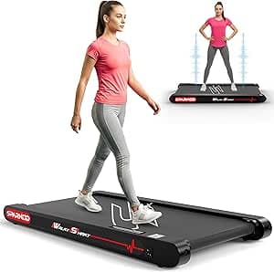 Sparnod Fitness WalkyShaky Vibration Walking Pad Treadmill – Under Desk Treadmill with 4 Vibration Massage Modes, 2.5HP Motor, 120kg Capacity, Compact Electric Treadmill for Home Office on Amazon.ae - Price Tracker