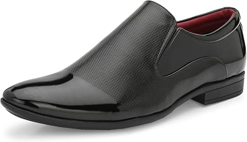 Centrino Men Glossy Formal Shoes |Slip on Design with Cushioned Insole for Comfort |Craftsmanship for All-Day Elegance على Amazon.ae - متتبع الأسعار