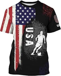 Soccer Jersey for Men Short Sleeve Training Shirt Breathable Sport Casual T Shirt for Soccer Fans - Best Deal Finder