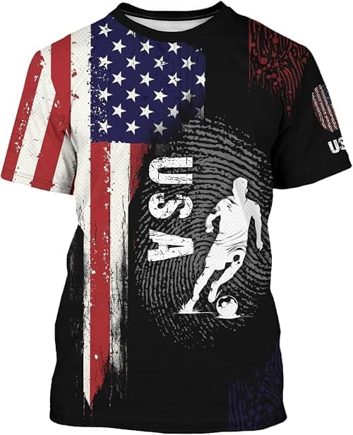 Soccer Jersey for Men Short Sleeve Training Shirt Breathable Sport Casual T Shirt for Soccer Fans on Amazon.ae - Price Tracker