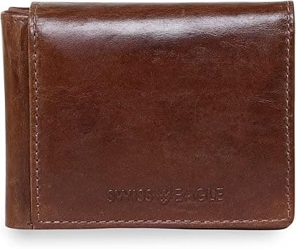 Swiss Eagle Leather Wallet For Men Brown (SE1018BRW) on Amazon.ae - Price Tracker