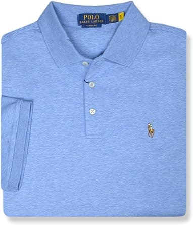 POLO RALPH LAUREN Mens Custom Slim Fit Soft Interlock Cotton Three Button Polo Shirt, on Amazon.ae - Price Tracker