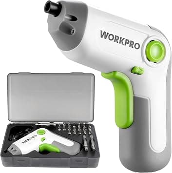 WORKPRO 3.6 V Cordless Electric Screwdriver Set with Offset Drive, 24-Piece على Amazon.ae - متتبع الأسعار