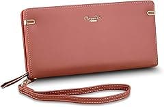 Classic Milano Premium Faux Leather Long Wallet for Women with Zipper Closure | Ladies Wallet Card Holder Purse | Slim Women's Wallet for Daily Use, Travel, and Gifting - Amazon.ae Price Tracker