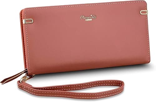 Classic Milano Premium Faux Leather Long Wallet for Women with Zipper Closure | Ladies Wallet Card Holder Purse | Slim Women's Wallet for Daily Use, Travel, and Gifting on Amazon.ae - Price Tracker