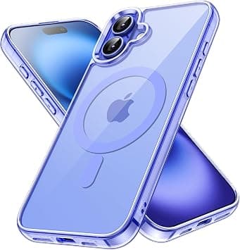 JETech Magnetic Case for iPhone 16 6.1-Inch Compatible with MagSafe, Shockproof Phone Bumper Cover, Anti-Scratch Clear Back (Ultramarine) - Best Deal Finder