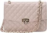 GM LIKKIE Quilted Shoulder Bag for Women, Medium Flap Crossbody Handbag with Chain Strap, Soft Vegan Leather Clutch Purse - Best Deal Finder