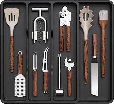Lifewit Utensil Organizer for Kitchen Drawer, Expandable Cooking Tray on Amazon.ae - Price Tracker