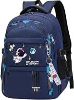 Astronaut Backpack for Boys Teens, Large Capacity School Bag Bookbag for Kids Elementary Middle - Best Deal Finder