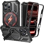 RUNGOS Heavy Duty for iPhone 16 Pro Max Case MagSafe, with Built-in Stand [Strong Magnetic] [2-in-1 Dual-layer Design] [Anti-slip Side] 16Ft Mil-grade Shockproof Cover for iPhone 16 Pro Max Phone Case - Best Deal Finder