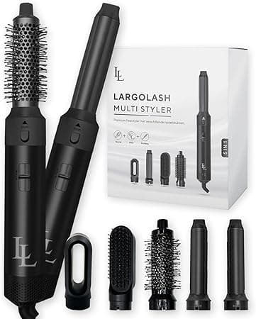5-in-1 Hair Dryer Brush, Multistyler with Auto-Wrap Curlers Multifunctional Set, Airstyler, Hot Air Brush, Curling Brush, Style Brush, Thermal Brush, Suitable for All Hair Types (Black) on Amazon.ae - Price Tracker