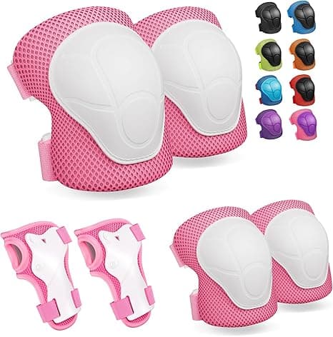 CKE Knee Pads for Kids Kneepads and Elbow Pads Toddler Protective Gear Set Kids Elbow Pads and Knee Pads for Girls Boys with Wrist Guards 3 in 1 for Skating Cycling Bike Rollerblading Scooter on Amazon.ae - Price Tracker