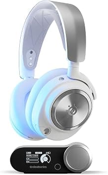 SteelSeries Arctis Nova Pro Wireless PS White Gaming Headset Headphones Lightweight Wireless for PS Enclosed High Resolution Active Noise Canceling Hi-Fi Sound 61526 White Adjustable on Amazon - Best Deal Finder