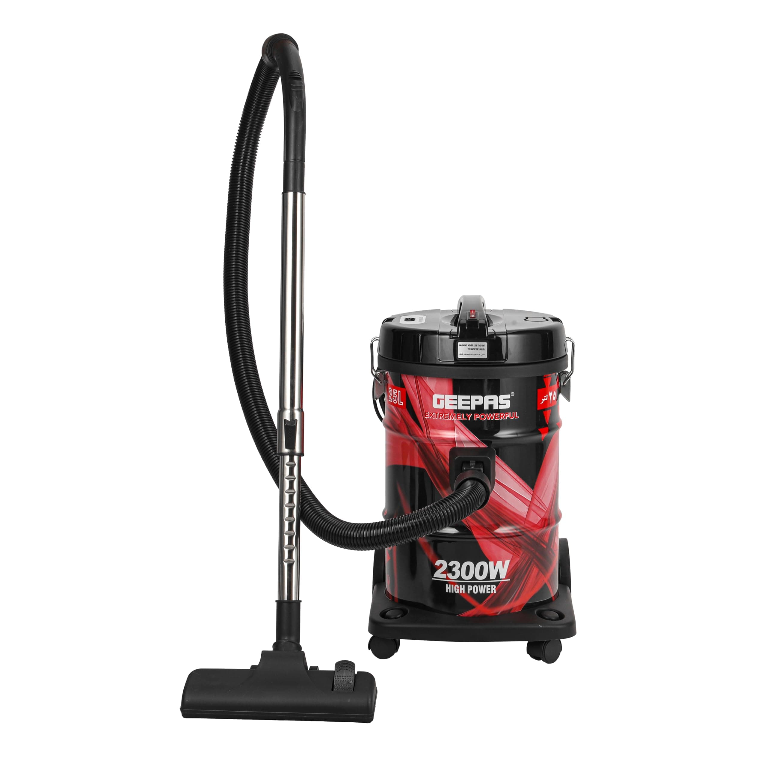 Geepas GVC2598 2300W 25L Drum Vacuum Cleaner - Portable ABS/Copper/Iron | Dust Full Indicator with Parking Position | Air Blower Function with Adjustable Suction Power | 2 Years Manufacturer Warranty on Amazon.ae - Price Tracker