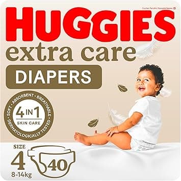 Huggies Extra Care, Size 4, 8 -14 kg, Value Pack, 40 Diapers - Amazon.ae Price Tracker