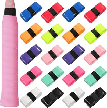 PINKE Pieces Tennis Racket Grip Tape, Precut Tennis Grip Tape Overgrips for Anti-Slip and Sweat Absorbent Grip, Comfortable Racquet Grips Tape for Tennis, Badminton, Pickleball, Multicolor على Amazon.ae - متتبع الأسعار