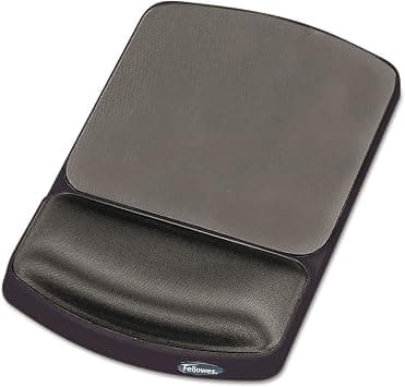 Fellowes Gel Wrist Rest and Mouse Pad, Graphite/Platinum - Best Deal Finder