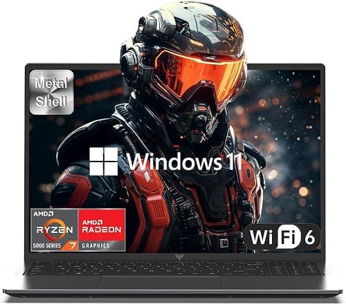 KAIGERR Laptop, 24GB DDR5 512GB NVMe SSD, 16.0 inch Laptop Computer with AMD Ryzen 7 H255(8C/16T, Up to 4.9GHz), Radeon RX Vega 8 Graphics,WiFi 6, Backlit KB on Amazon.ae - Price Tracker