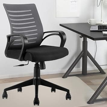 ASTRIDE Ace Mid Back Office Chair for Work from Home/Study Chair Height Adjustable Revolving Chair with Tilt Lock [Heavy Duty Nylon Base, Grey] on Amazon.ae - Price Tracker