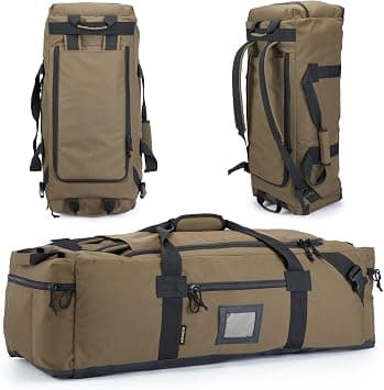 VEAGIA 86l Large Duffel Bag For Travel, Gym & Sports - Water Repellent Polyester, Hidden Straps, Shoe Compartment - Perfect Luggage Duffle Bag Or Backpack For Men & Women on Amazon - Best Deal Finder