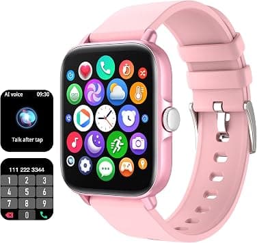 Smart Watch(Call Receive/Dial), Fitness Watch 28 Sport Modes, 1.7'' Smart Watches for Women Men with AI Voice Control Call/Text/Heart Rate/Sleep Monitor, Phone Smartwatch for Android iOS Phones, GPS on Amazon.ae - Price Tracker