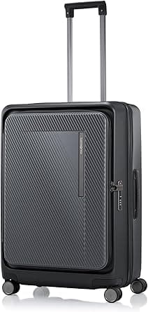 Samsonite Zipprix Suitcase Check-In Size 68 cm / 25 inch, 4 Spinner Wheels, Polycarbonate, Gun Metal|TSA Lock|Expandable|Divider Pad - 10 Years International Warranty on Amazon.ae - Price Tracker