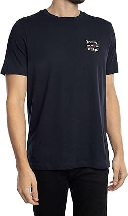 Tommy Hilfiger mens HILFIGER STACK TEE S/S T-Shirt on Amazon.ae - Price Tracker